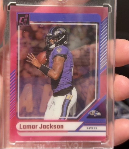 2024 Panini Clearly Donruss #5 Lamar Jackson — front