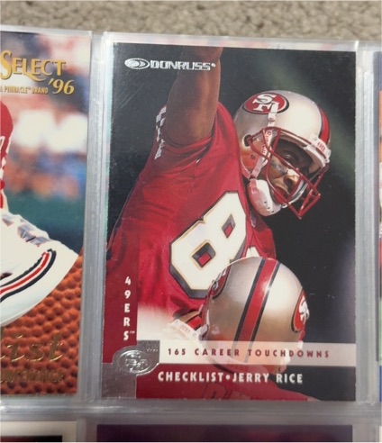 1997 Donruss #230 Jerry Rice Checklist — front