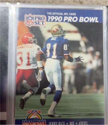 1990 Pro Set #411 Jerry Rice — front