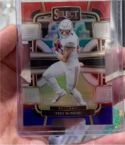 2023 Panini Select #1 Trey McBride Silver Prizm Die-Cut Concourse — front