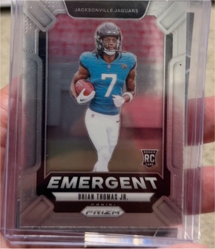 2024 Panini Prizm #12 Brian Thomas Jr. Emergent — front