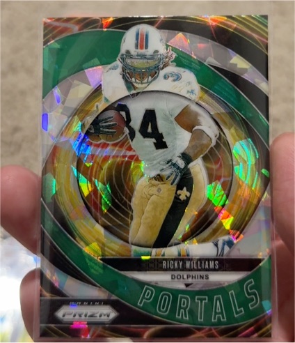 2024 Panini Prizm #5 Ricky Williams Portals Green Prizm — front