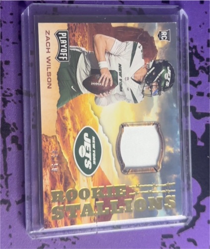 2021 Panini Playoff Rookie Stallions #RS-ZWI Zach Wilson — front