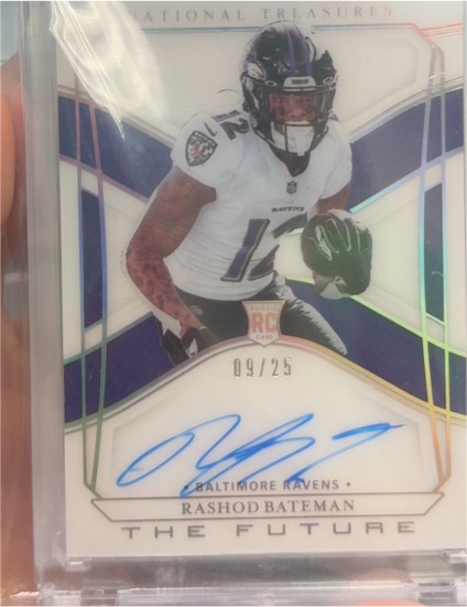 2022 Panini National Treasures #09/25 Rashod Bateman — front