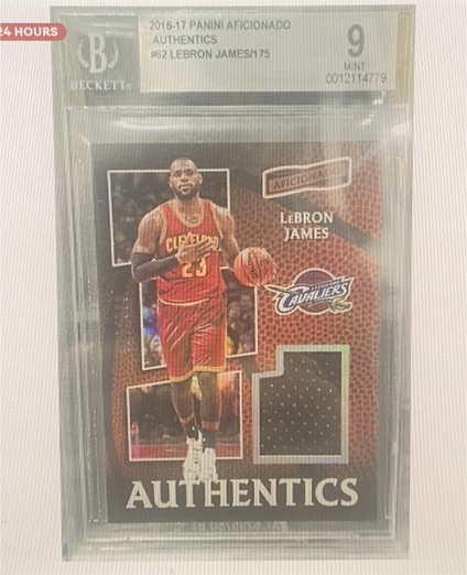 2016-17 Panini Aficionado Authentics #62 LeBron James — front
