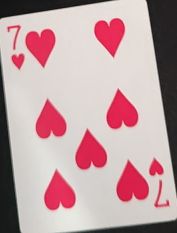 7 of Hearts Playing Card — front
