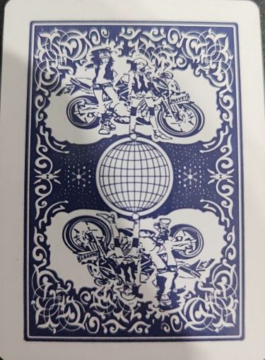 Bicycle Old Wide Playing Card Motorbike Motorcycle Design — front