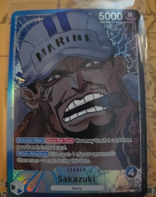 One Piece Card Game 2023 OP05-041 Sakazuki — front