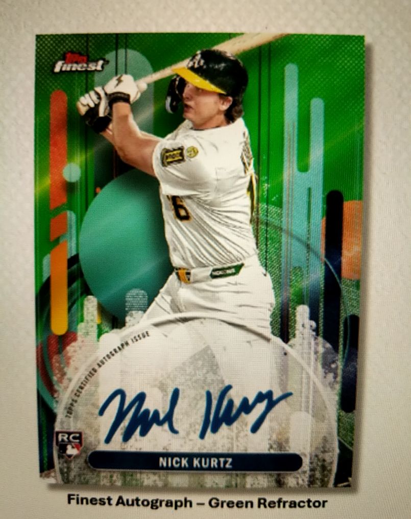 2024 Topps Finest #FA-NK Nick Kurtz — front