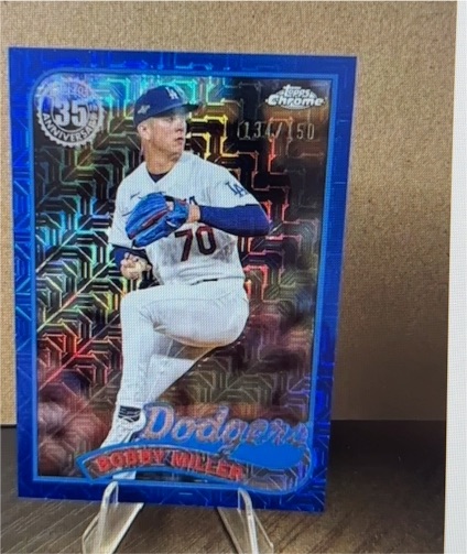 2024 Topps Series 2 1989 Topps Chrome Silver Pack Mojo #2T89C-77 Bobby Miller — front