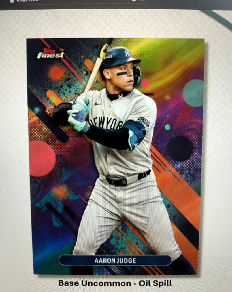 2024 Topps Finest #99 Aaron Judge — front