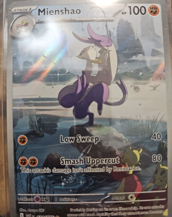 2025 Pokémon Scarlet & Violet White Flare #134 Mienshao — front
