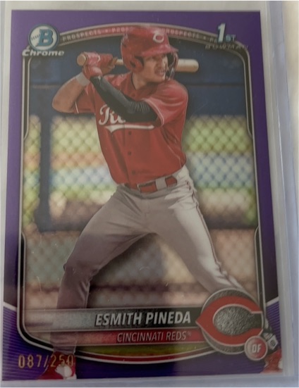 2025 Bowman Chrome Prospects #BCP-37 Esmith Pineda — front