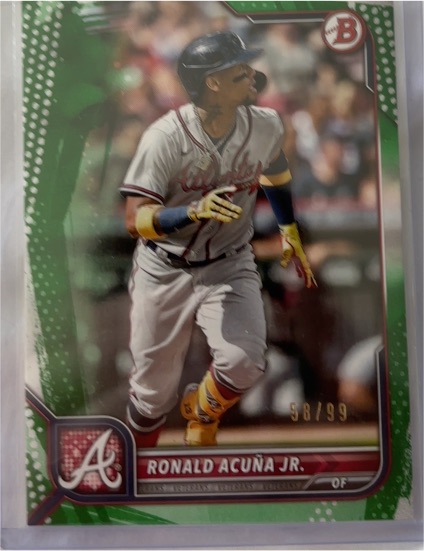 2022 Bowman #70 Ronald Acuna Jr. — front