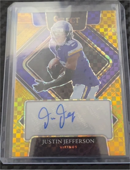 2021 Panini Select Justin Jefferson Autograph — front