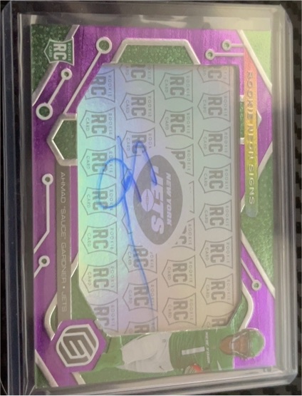 2022 Panini Elements Rookie Neon Signs #RNS-ASG Ahmad Sauceda Gardner — front