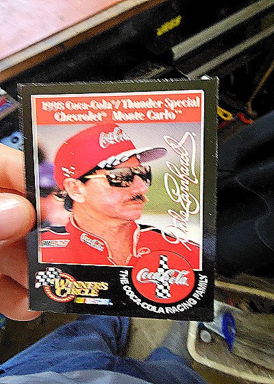 1998 Winner's Circle Dale Earnhardt Coca-Cola Thunder Special Card — front