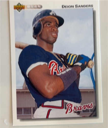 1992 Upper Deck #247 Deion Sanders Atlanta Braves — front