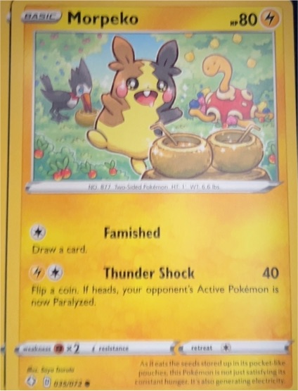 2021 Pokémon Shining Fates #035 Morpeko — front