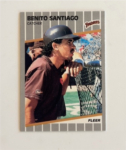 1989 Fleer #316 Benito Santiago — front