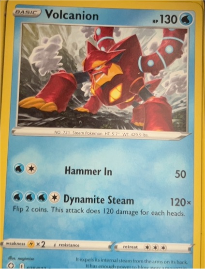 2021 Pokémon Sword & Shield Shining Fates #025 Volcanion — front