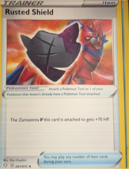 2021 Pokémon TCG Shining Fates #061 Rusted Shield — front