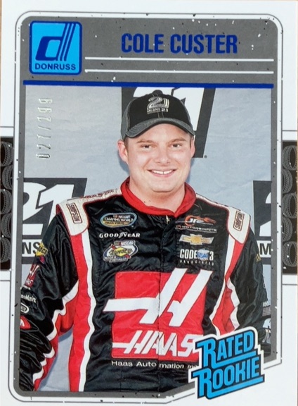 2017 Donruss Racing #31 Cole Custer Rated Rookie — front