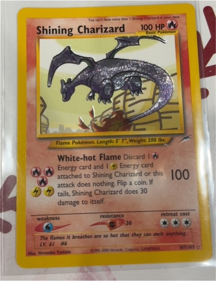 2002 Neo Destiny #107 Shining Charizard — front