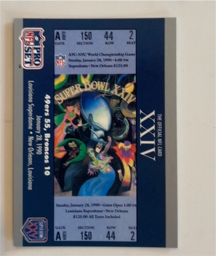 1990 Pro Set Super Bowl XXIV #24 Stevo Bono — front