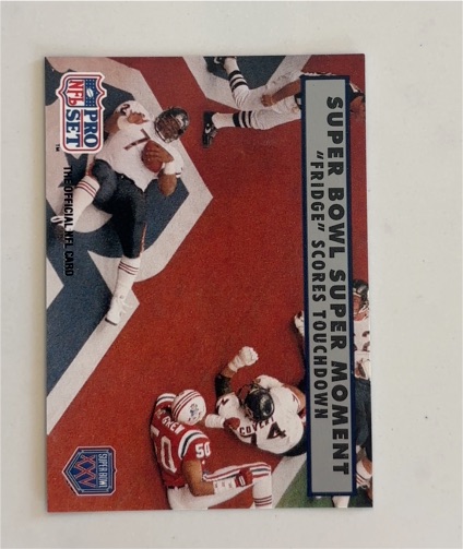 1990 Pro Set Super Bowl #149 William Perry "Fridge" Scores Touchdown — front