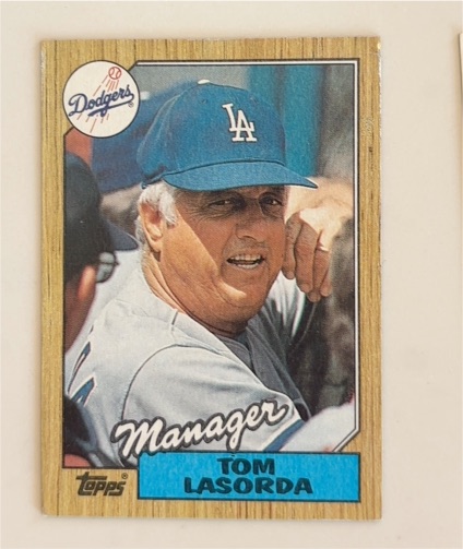 1987 Topps #493 Tom Lasorda — front