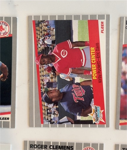 1989 Fleer #639 Kirby Puckett / Eric Davis — front