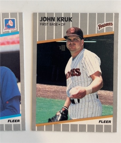 1989 Fleer #602 John Kruk — front