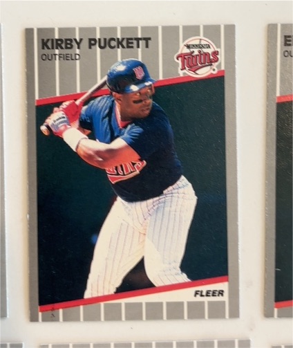 1989 Fleer #124 Kirby Puckett — front