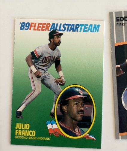1989 Fleer All-Star Team #5 Julio Franco — front