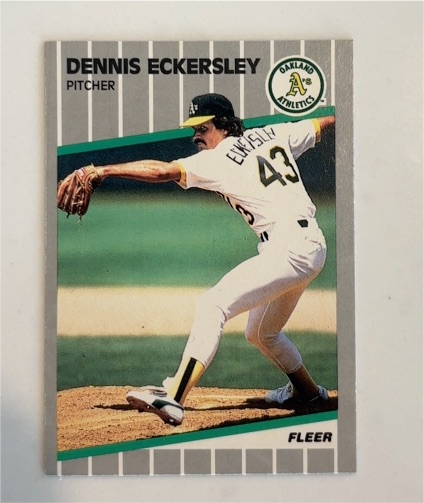 1989 Fleer #7 Dennis Eckersley — front