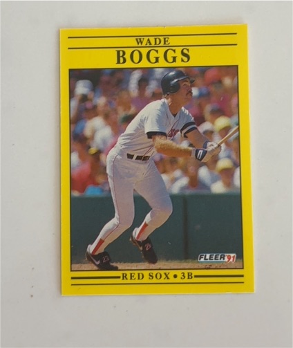 1991 Fleer #86 Wade Boggs Boston Red Sox — front