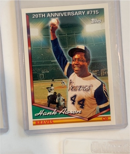 1994 Topps 20th Anniversary #715 Hank Aaron — front