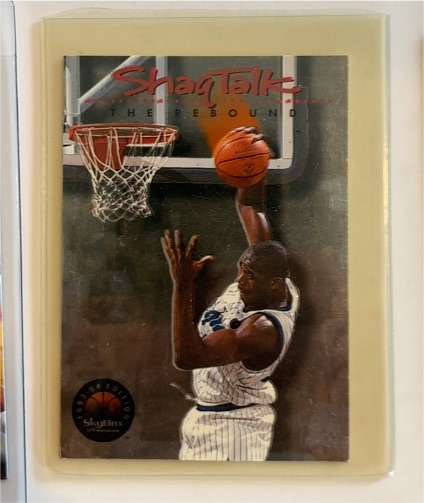 1993-94 SkyBox Premium Shaq Talk The Rebound #1 Shaquille O'Neal — front