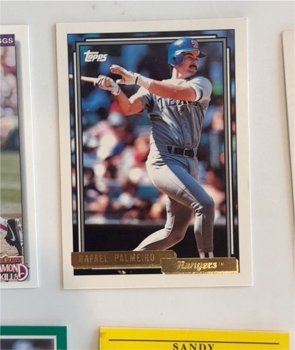 1992 Topps Gold #55 Rafael Palmeiro — front