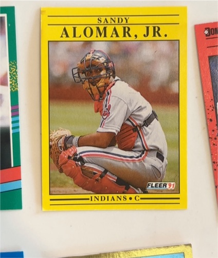1991 Fleer #359 Sandy Alomar, Jr. — front