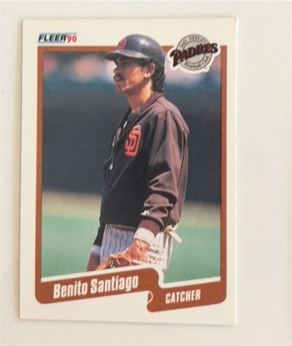1990 Fleer #167 Benito Santiago — front