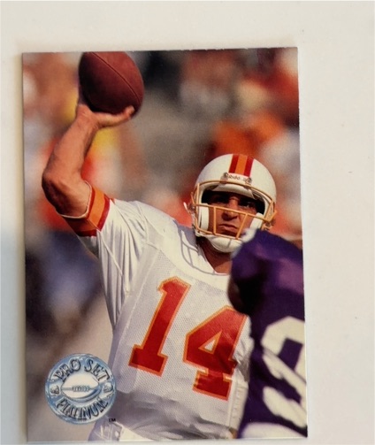 1991 Pro Set Platinum #116 Vinny Testaverde — front