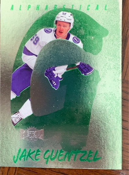 2022 Metal Universe Alphabetical #ALPH-9 Jake Guentzel — front