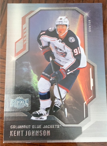 2024-25 UD SkyBox Metal Universe #82 Kent Johnson — front