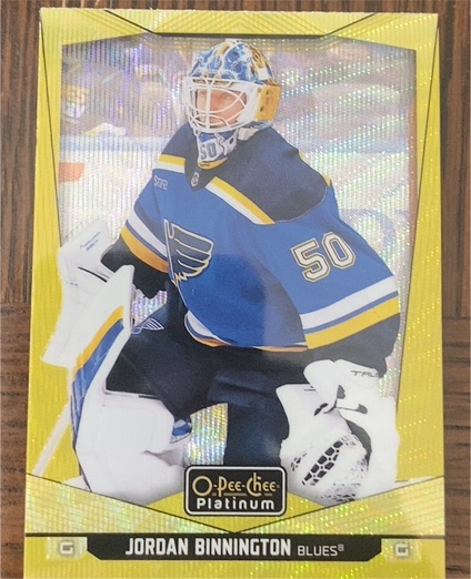 2024-25 O-Pee-Chee Platinum #50 Jordan Binnington — front