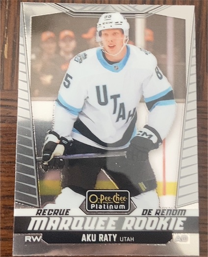 2024-25 O-Pee-Chee Platinum Marquee Rookie #211 Aku Raty — front