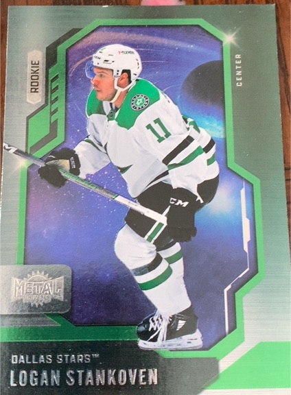 2024-25 Skybox Metal Universe #115 Logan Stankoven — front