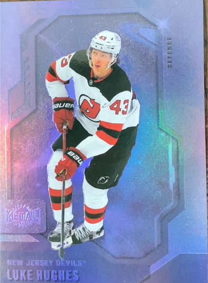 2024-25 SkyBox Metal Universe #64 Luke Hughes — front