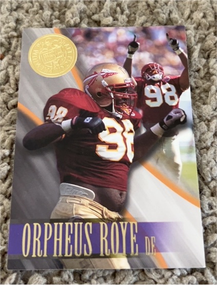 1996 Press Pass #38 Orpheus Roye — front